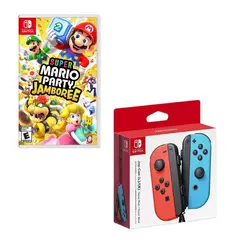 NINTENDO SWITCH - Control Joy-con Neon Con Juego Mario Party Jamboree