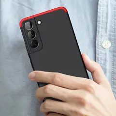 GENERICO - Funda Carcasa Estuche Protector Para Samsung S22 plus Negro Rojo
