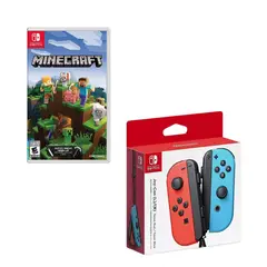 NINTENDO SWITCH - Control Joy-con Neon Con Juego Minecraft