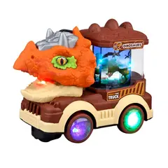 GENERICO - Carro Camion Dinosaurio Carrusel Luz Juguete Niño + Baterias