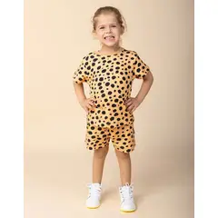 DOSOJOS - Conjunto estampado animal print de camiseta y short en algodón peruano