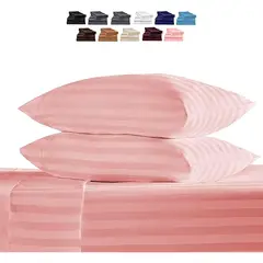 GENERICO - Juego de Sábanas para Cama Sencilla Confort y Suavidad Color Palo Rosa