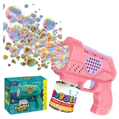 GENERICO - Pistola De Burbujas Automática Con Luces Led Para Niños
