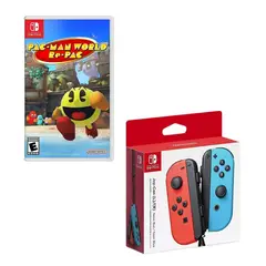 NINTENDO SWITCH - Control Joy-con Neon Con Juego Pacman