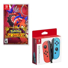 NINTENDO SWITCH - Control Joy-con Neon Con Juego Pokemon Escarlata