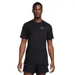 NIKE - Camiseta Tee Run Division Fa24-Negro