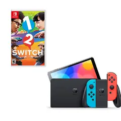NINTENDO SWITCH - Oled Neon Con Juego 1 y 2