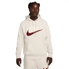 NIKE - Hoodie Club Brushed Back Chenille Futura-Blanco