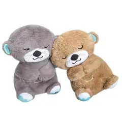 GENERICO - Peluche Nutria con luz y movimiento ideal para relajar