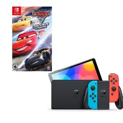 NINTENDO SWITCH - Oled Neon Con Juego Cars 3