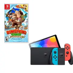 NINTENDO SWITCH - Oled Neon Con Juego Donkey Kong