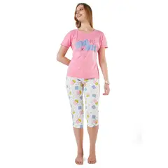 SANTANA - Pijama Mujer Agatha Morado