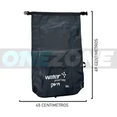 GENERICO - Morral Impermeable Gvs 30-litros Water Proof Bag Negro
