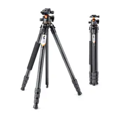 K&F CONCEPT - Trípode en fibra de carbono KF09098