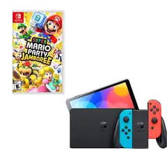 NINTENDO SWITCH - Oled Neon Con Juego Mario Jamboree