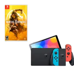 NINTENDO SWITCH - Oled Neon Con Juego Mortal 11