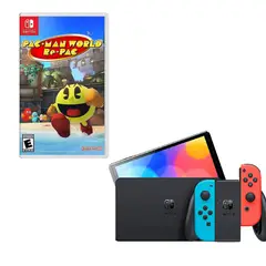 NINTENDO SWITCH - Oled Neon Con Juego Pacman