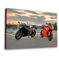 ART INDUSTRY - Cuadro 50x30cms Decorativo Moto 3