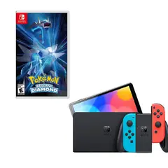 NINTENDO SWITCH - Oled Neon Con Juego Pokemon Diamante