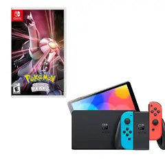 NINTENDO - Switch Oled Neon Con Juego Pokemon Perla