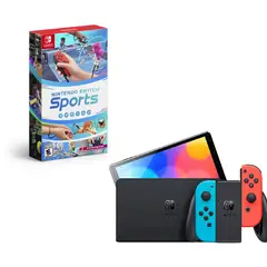 NINTENDO SWITCH - Oled Neon Con Juego Sports