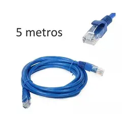 UNITEC - Cable De Red Par Trenzado Categoria 6 Rj45 Ethernet 5 Metros