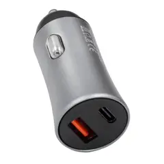 UNITEC - Cargador Carro Puerto Usb + Tipo C Carga Rapida 24w 31a