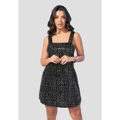 MARKETING PERSONAL - Vestido Corto Mujer Negro Mp 105180