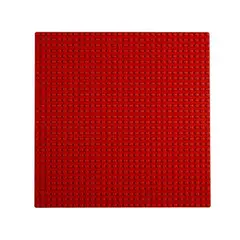 GENERICO - Placa Base Compatible Con Lego 25cm X 25cm Rojo Interactiva