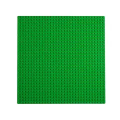GENERICO - Placa Base Compatible Con Lego 25cm X 25cm Verde Interactiva