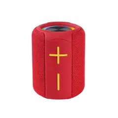 MOVISUN - Parlante Inalambrico Bluetooth Bomb Con Luz Rgb COLOR ROJO
