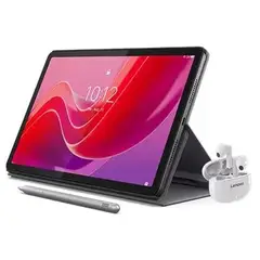 LENOVO - Tablet Tab M11 4GB RAM 128GB Pantalla 11 Multitáctil Funda + Pen + Earbuds - Gris