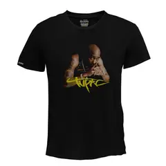 CREACIONES NU CROWN - Camiseta 2pac 2 Pac Poster Hip Hop Nu Crown Hombre Color Negro