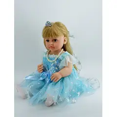 JUGUETERIA EXPRESS - Muñeca Bebe Realista Silicona Con Accesorios 42cm