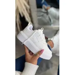 GENERICO - Tenis Blanco Dama Zapatillas Zapatos Mujer Lindos Moda Casual