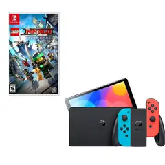 NINTENDO SWITCH - Oled Neon Con Juego Lego Ninja Go