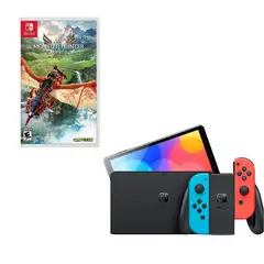 NINTENDO SWITCH - Oled Neon Con Juego Monster Hunter Stories 2