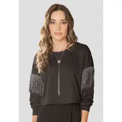 RUTTA - Buzo Mujer Negro 106259