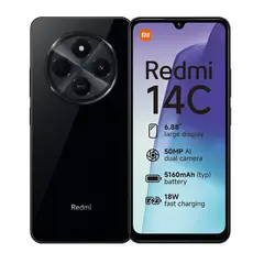 XIAOMI - Celular Redmi 14C 256GB 8GB RAM Ampliable a 16GB Negro