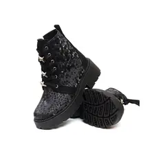 GENERICO - Botas para Niñas Negro INCO Estrella_.