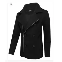 LA CHAQUETERIA - Abrigo en Lana LCTWC0041 Negro