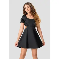 MARKETING PERSONAL - Vestido Infantil Femenino Negro Mp 105341