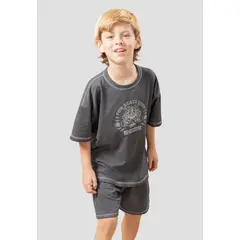 MARKETING PERSONAL - Conjunto Infantil Masculino Negro Cross Mp 105970