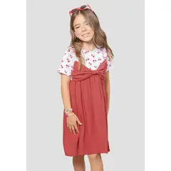 MARKETING PERSONAL - Vestido Infantil Femenino Granate Mp 105981