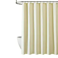 CASATUA - Cortina Baño Ducha 100% Impermeable con Iman y Forro - Beige