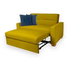 ESTILO RELAX - Sofá Cama Orquídea 3 en 1 - Mostaza - Estilo Relax®