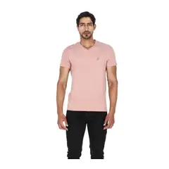 LA CHAQUETERIA - Camiseta Paralela Slimfit Palo de Rosa