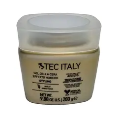 TEC ITALY - Cera para el cabello - Fijación Media - Efecto Humedo - 280g