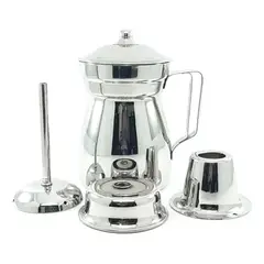 GENERICO - Olleta Chocolatera 2 Litros Acero Quirúrgico Accesorios