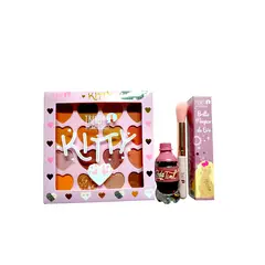 TRENDY - Kit Maquillaje x 4 kitty brillo magico tinta brocha